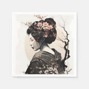 Japanese Geisha - Napkin