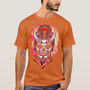 Japanese Geisha Oni Demon Ogre Yokai Blood Moon T-Shirt