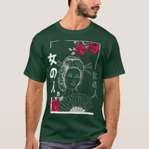 Japanese Geisha Pastel Goth Clothing Aesthetic Tra T-Shirt