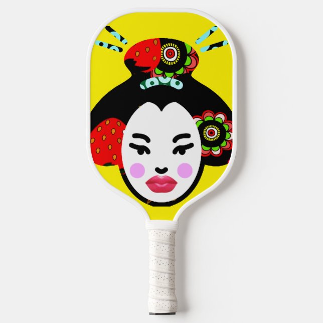 Japanese Geisha Pickleball Paddle (Front)