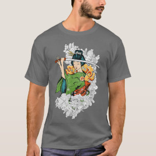 Japanese Geisha Samurai  (2) T-Shirt
