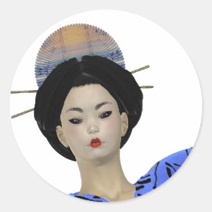 Japanese Geisha Sticker Sheets