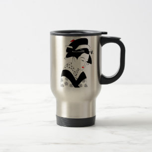 Japanese Geisha Travel Mug