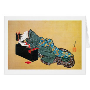 Japanese Geisha Woman, Hokusai, Ukiyo-e