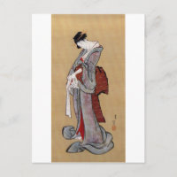 Japanese Geisha Woman, Hokusai, Ukiyo-e