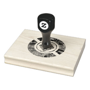 Japanese GeoDesign Rubber Stamp