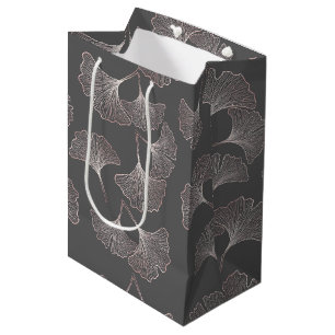Japanese Ginkgo Leaf Pattern Medium Gift Bag