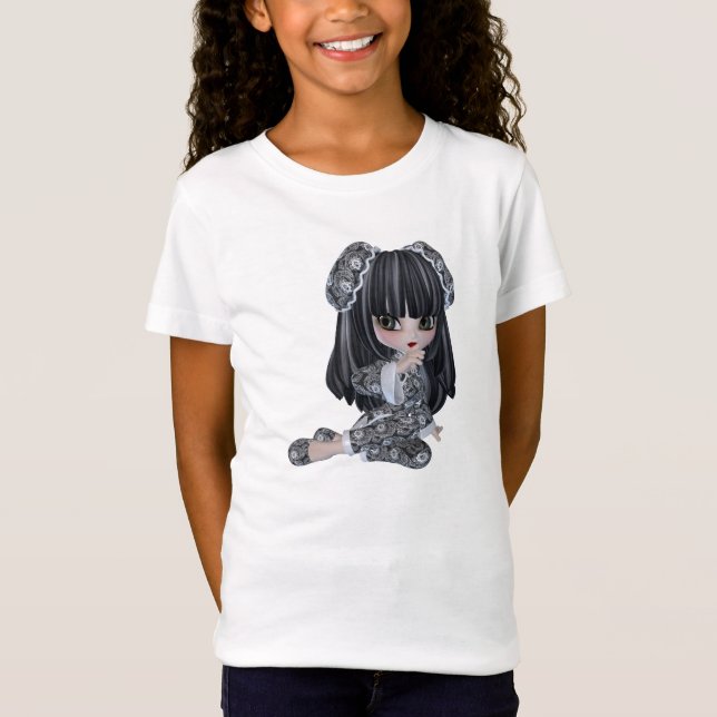 Japanese Girl Baby Doll T-Shirt (Front)