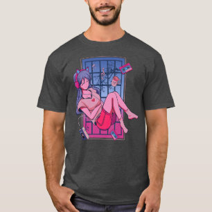 Japanese Girl Music Anime Manga Graphic Art Japan T-Shirt