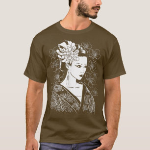 Japanese Girl Samurai Sinobi Fighter Ninja Martial T-Shirt