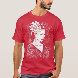 Japanese Girl Samurai Sinobi Fighter Ninja Martial T-Shirt