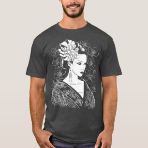 Japanese Girl Samurai Sinobi Fighter Ninja Martial T-Shirt