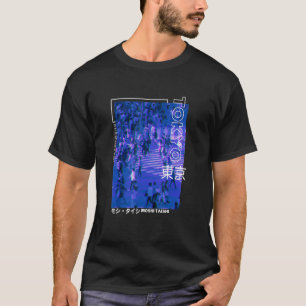Japanese Glitch Cyberpunk Tokyo Streetwear Aesthet T-Shirt