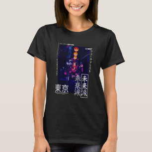 Japanese Glitch Cyberpunk Tokyo Streetwear Aesthet T-Shirt