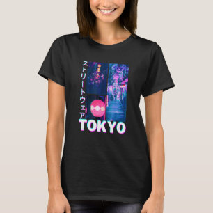 Japanese Glitch Cyberpunk Tokyo Streetwear Aesthet T-Shirt