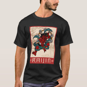 Japanese God Drums Mythical Creatures Japan Anime T-Shirt