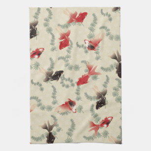 Japanese Goldfish Tea Towel