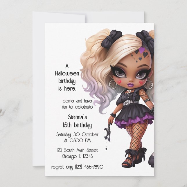 Japanese Gothic Invitation (Front)