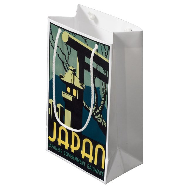 Japanese Government Railways Small Gift Bag (Front Angled)