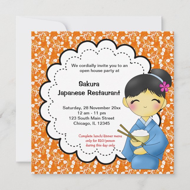 Japanese Grand Opening Invitation (Front)