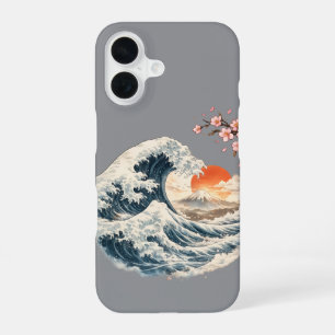 Japanese Great Wave Cherry Blossom iPhone Case