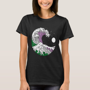 Japanese Great Wave Genderqueer Pride Gender Queer T-Shirt