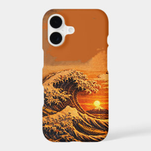 Japanese Great Wave Sunset Phone Case Hokusai