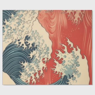 JAPANESE GREAT WAVE WRAPPING PAPER