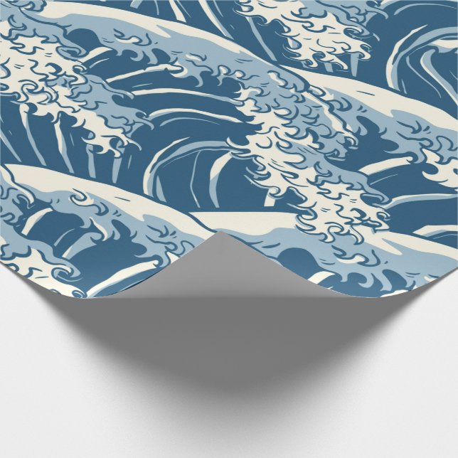 Japanese Great Wave Wrapping Paper (Corner)