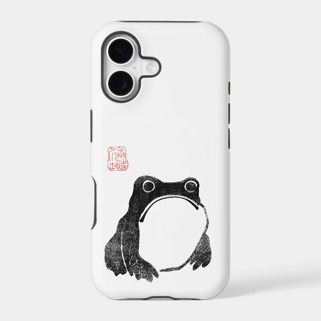 Japanese Grumpy Frog Toad Unimpressed Animal Funny (Back)