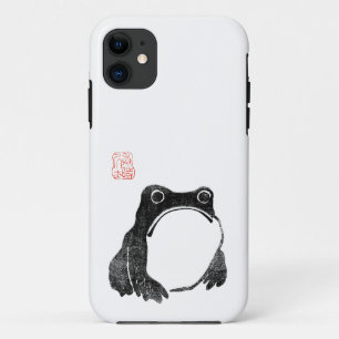 Japanese Grumpy Frog Toad Unimpressed Animal Funny Case-Mate iPhone Case