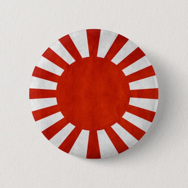 Japanese Grunge Flag 6 Cm Round Badge (Front)