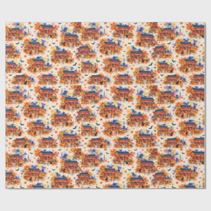 Japanese Halloween Kaminarimon Wrapping Paper