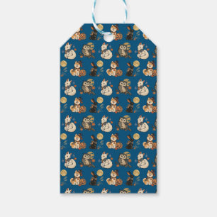 Japanese Halloween Yokai Pattern Gift Tags