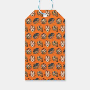 Japanese Halloween Yokai Pattern Gift Tags