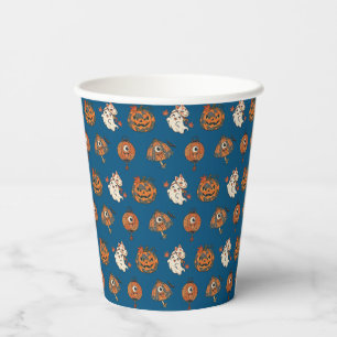 Japanese Halloween Yokai Pattern Paper Cups