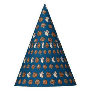 Japanese Halloween Yokai Pattern Party Hat
