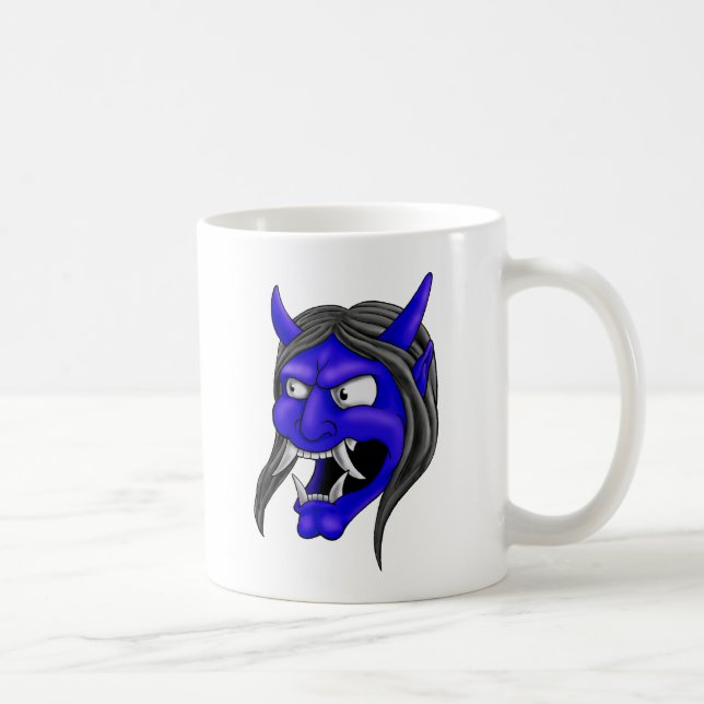 Japanese Hannya Mask Coffee Mug (Right)