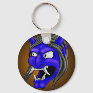 Japanese Hannya Mask Key Ring