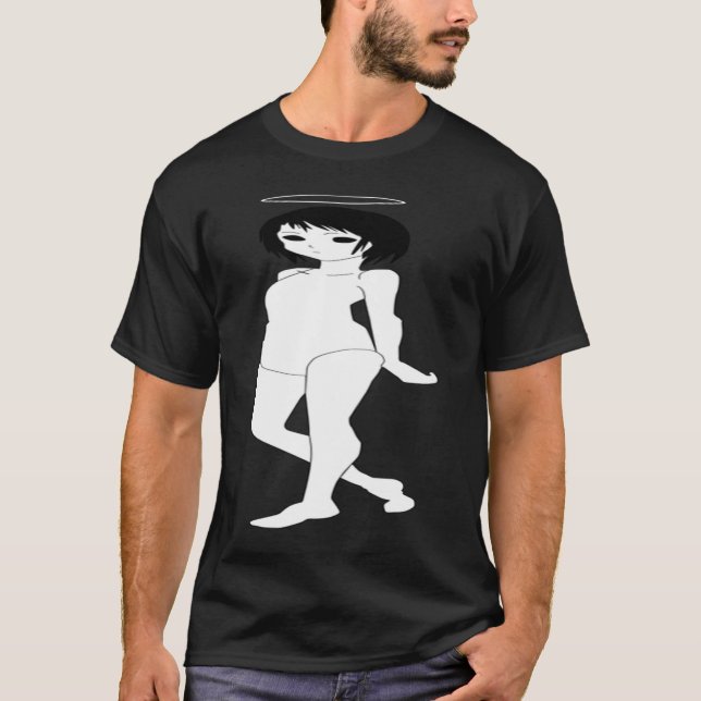 Japanese horror Halloween girl T-Shirt (Front)