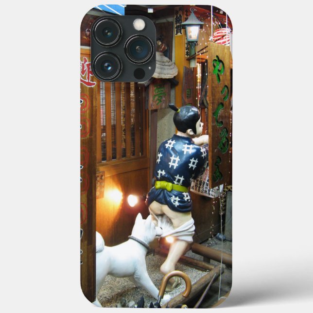 Japanese Humour - Dog Pulling Pants Down Case-Mate iPhone Case (Back)