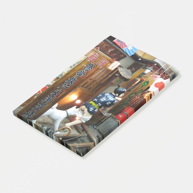 Japanese Humour - Dog Pulling Pants Down Post-it Notes (Angled)