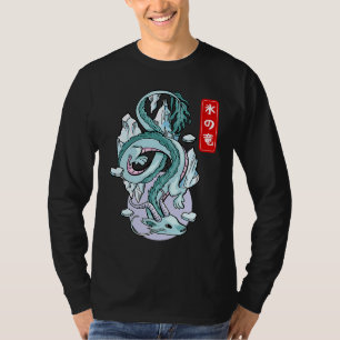 Japanese Ice Dragon Elemental Mythical Winged Rept T-Shirt