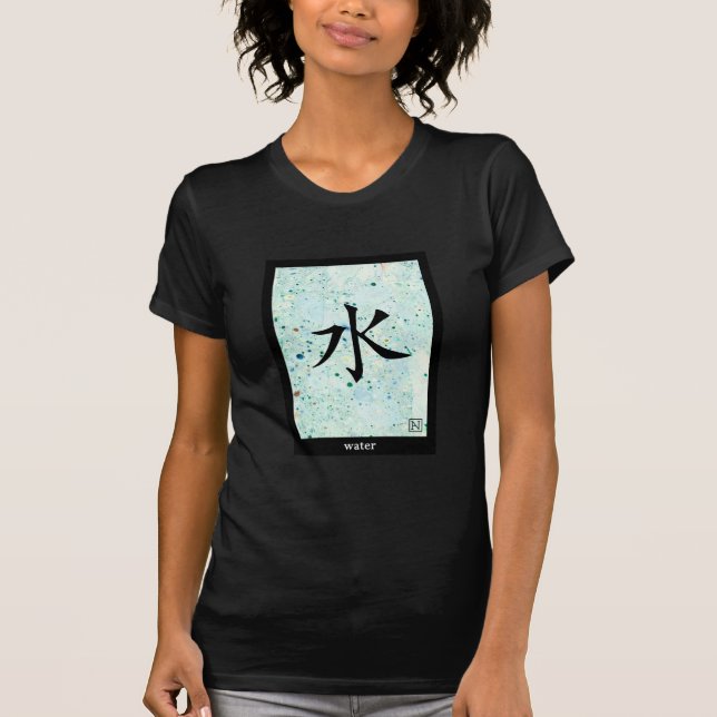 Japanese Ideograms T-shirt - Water (Front)