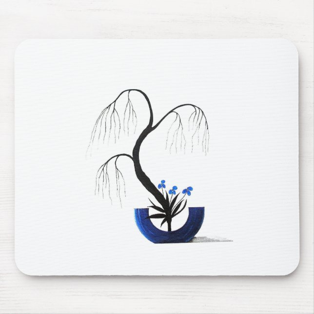 Japanese Ikebana Shoka Style Mouse Pad (Front)