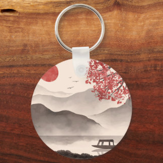 Japanese Illustration Key Ring