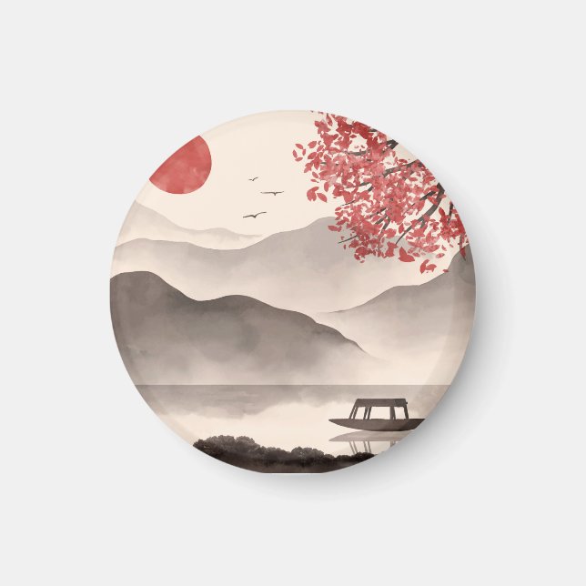 Japanese Illustration Magnet (Front)