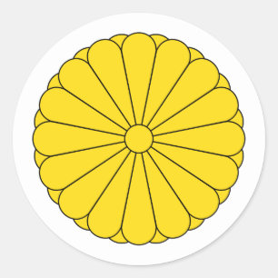 Japanese Imperial Seal, Japan Classic Round Sticker