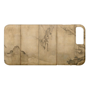 Japanese Ink on paper Gibbons Primates & Landscape Case-Mate iPhone Case