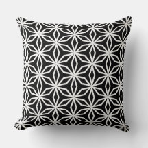 Japanese-Inspired Geometric Black and White